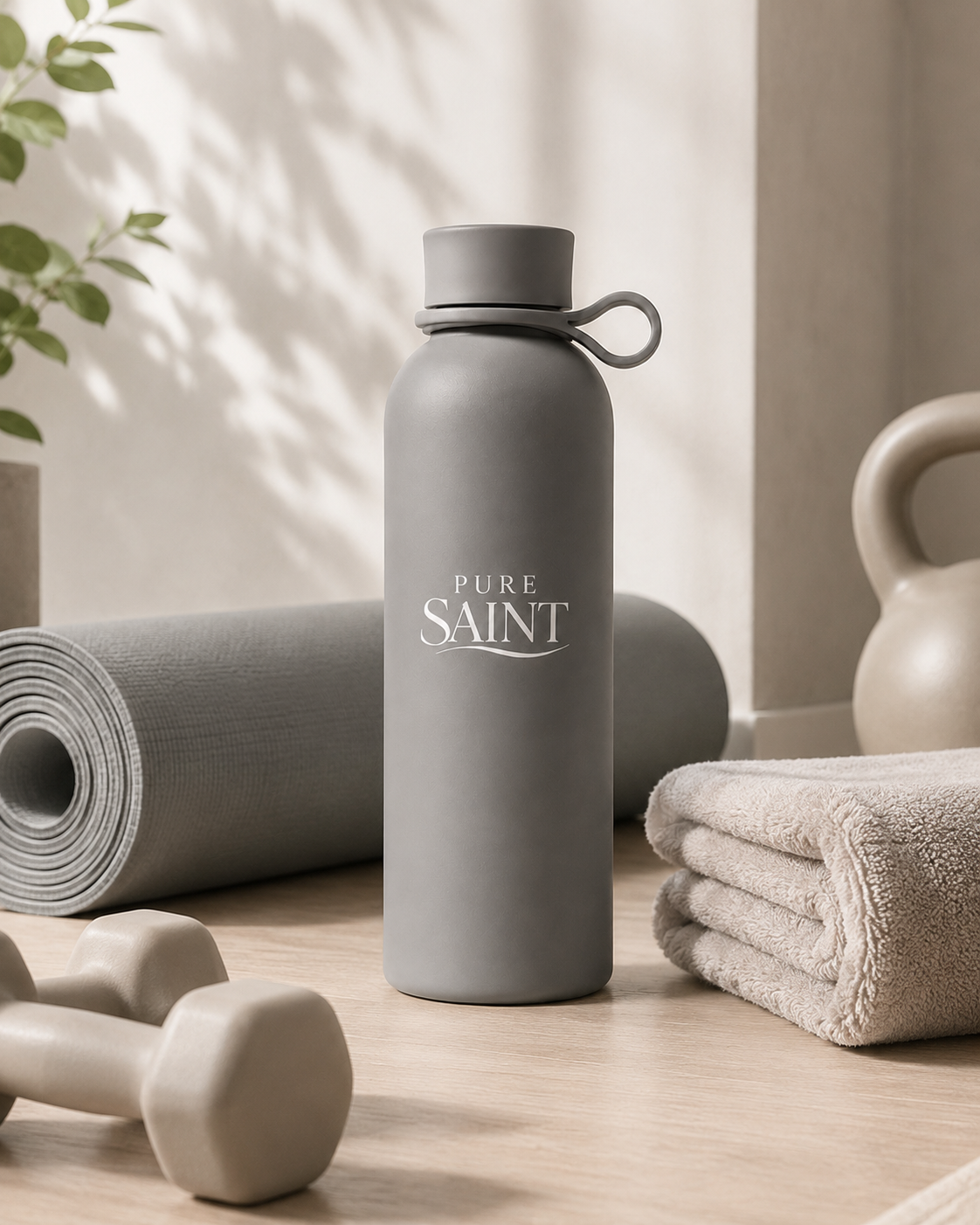 Pure Saint Essential Collection mit minimalistischen Thermoflaschen