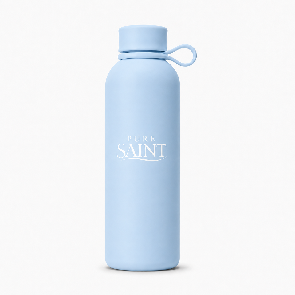 Pure Saint Azure Coast hellblaue Thermoflasche mit Tragegriff
