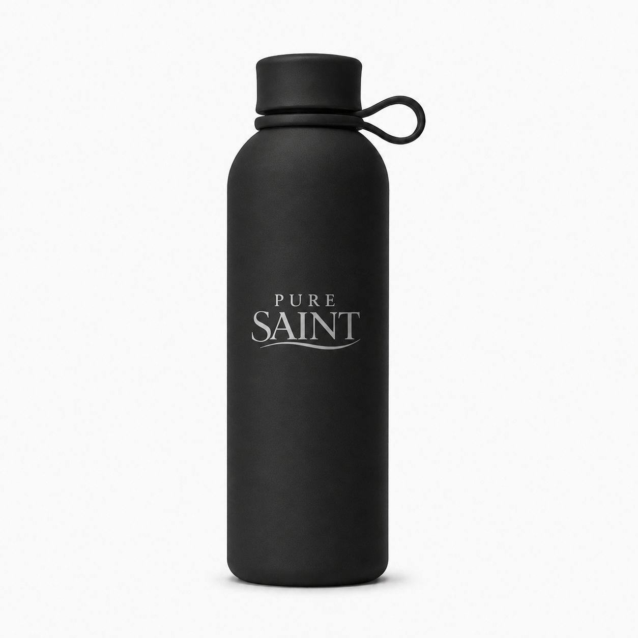 Pure Saint Obsidian Noir tiefschwarze Premium Thermoflasche