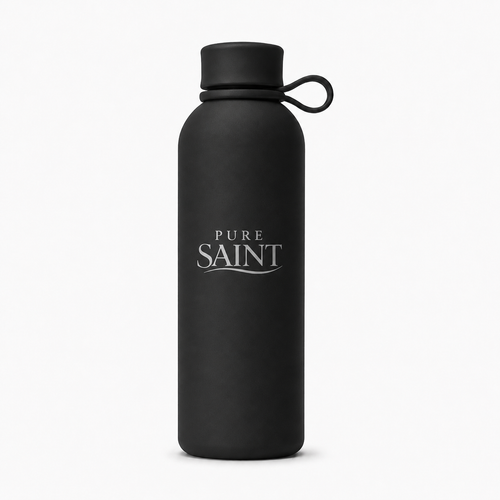 Pure Saint Obsidian Noir tiefschwarze Premium Thermoflasche
