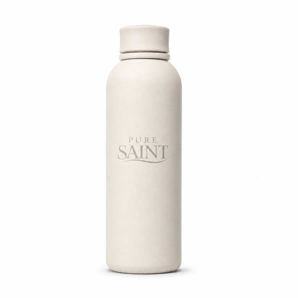 Perlfarbene Pure Saint Soft Pearl Thermoflasche ohne Tragegriff